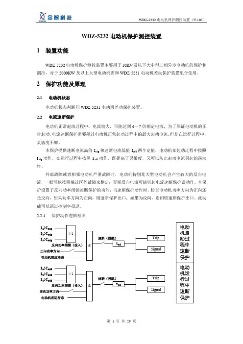 WDZ-5232电动机保护测控装置