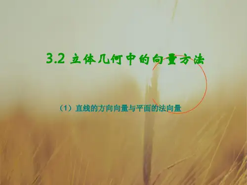 2018年秋高中数学人教A版选修2-1课件：3-2立体几何中的向量方法 精品