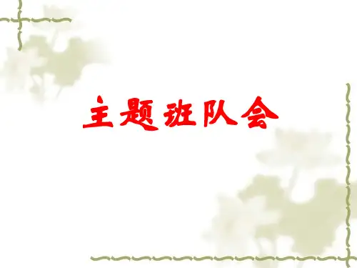 小学生《扫黄打非》班队会课件PPT