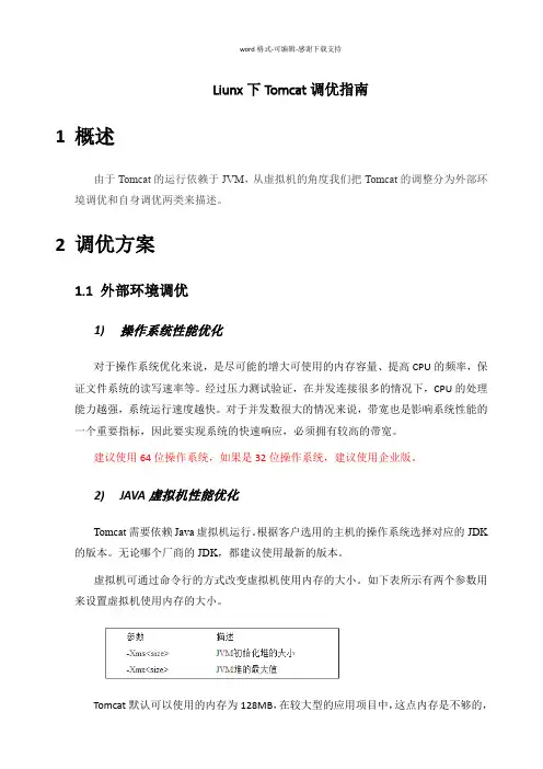 Liunx下Tomcat调优指南