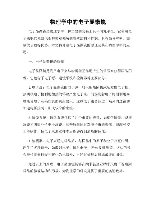 物理学中的电子显微镜
