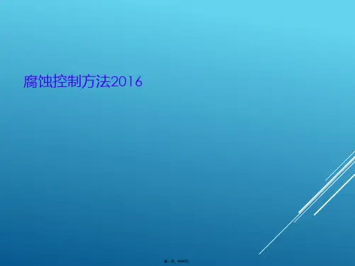 腐蚀控制方法2016