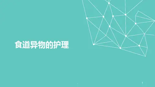 食道异物ppt课件
