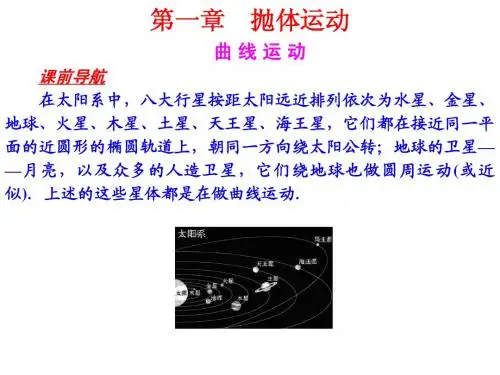高中物理 曲线运动课件