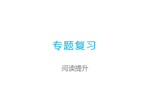 部编版二年级上册语文课件-期末专题复习 阅读提升 ppt上课用