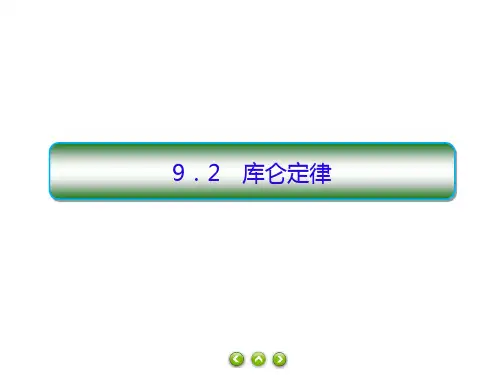 《库仑定律》ppt教材-人教版2