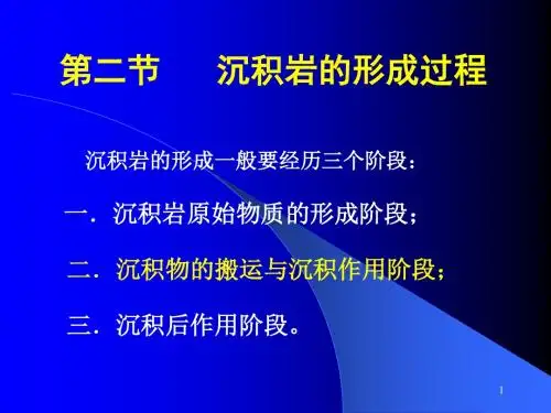 2沉积岩的形成过程