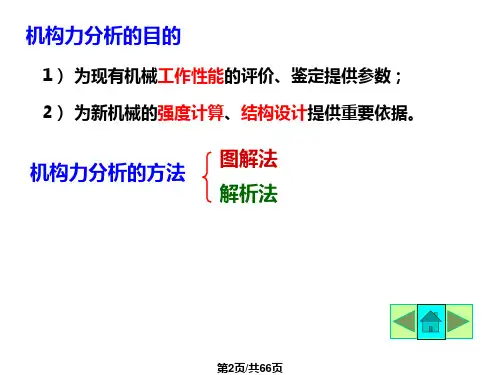 机械原理平面机构的力分析新