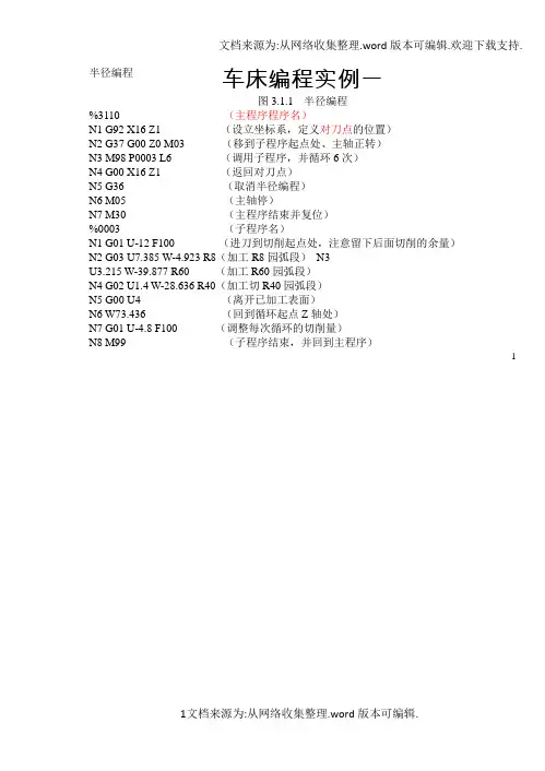 数控车床编程实例详解(30个例子)(1)