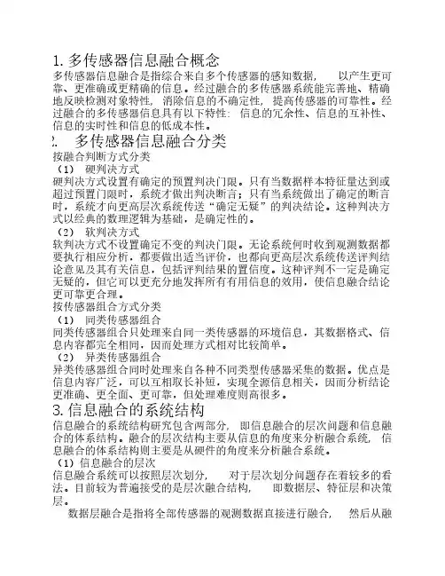 多传感器信息融合综述