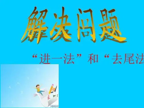 进一法去尾法ppt