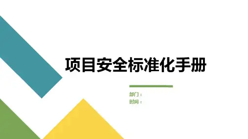 安全标准化手册