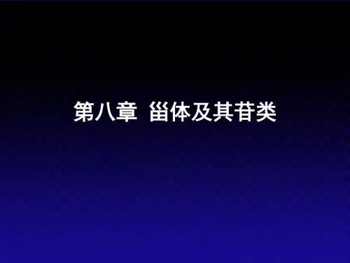 第八章甾体及其苷类