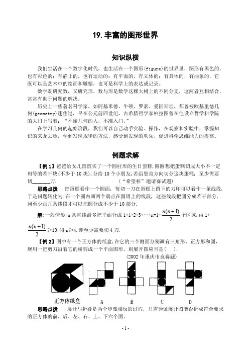 19.丰富的图形世界(含答案)-(精品文档)_共9页
