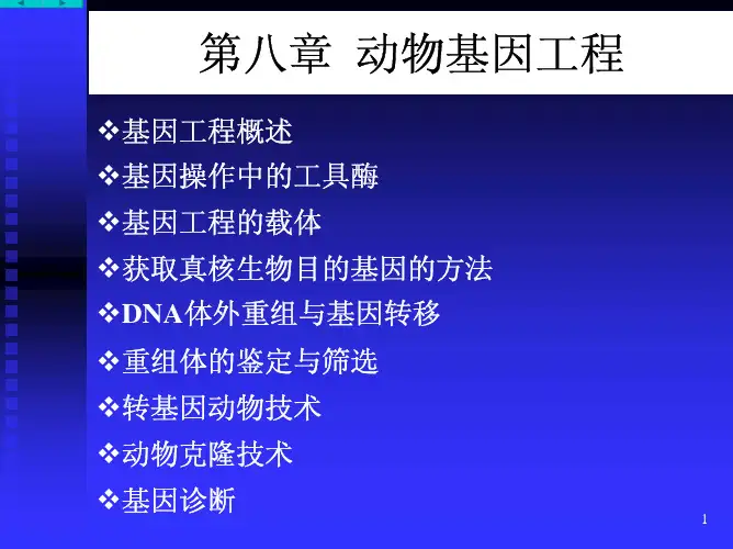 第08章动物基因工程