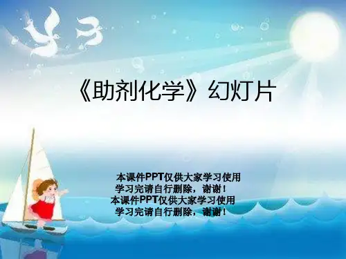 《助剂化学》幻灯片