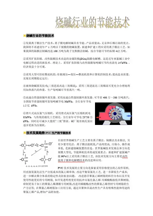 【化学】烧碱行业的节能技术