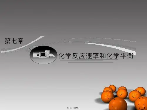 高考化学总复习 第一节 化学反应速率及影响因素课件 新人教版必修1
