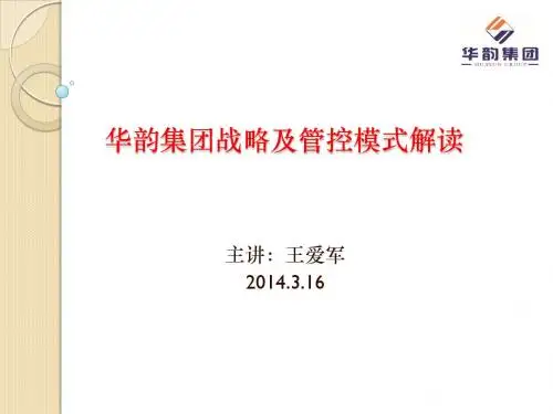 华韵集团战略及管控模式