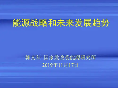 能源战略和未来发展趋势共48页PPT资料