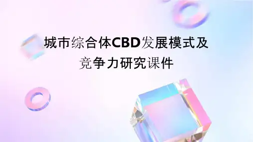 城市综合体CBD发展模式及竞争力研究课件