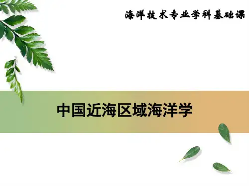 中国近海区域海洋学第四章 中国近海水文要素