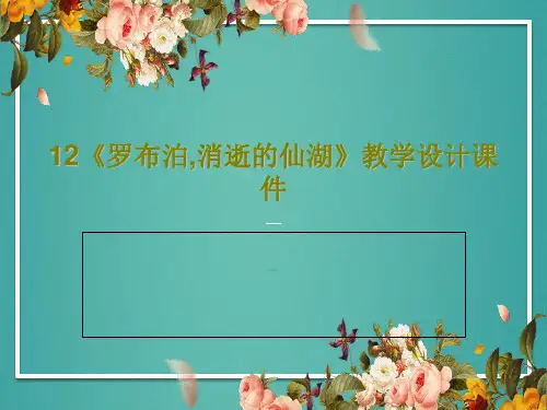 12《罗布泊,消逝的仙湖》教学设计课件共27页