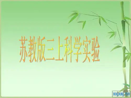 苏教三上科学实验