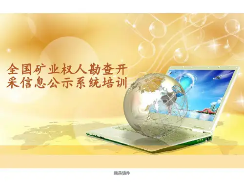 矿业权人勘查开采信息公示系统