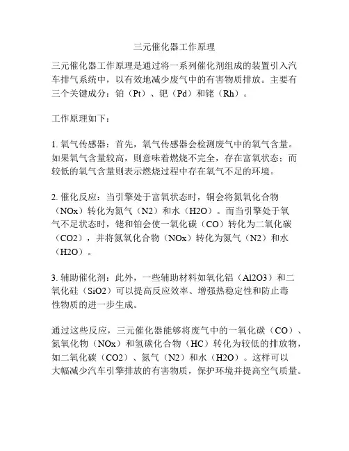 三元催化器工作原理