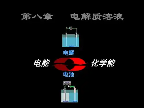 第8章电解质溶液 84页PPT文档