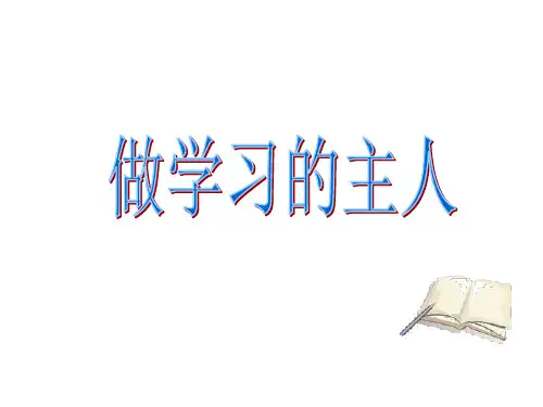 主题班会：做学习的主人 课件(共22张PPT)