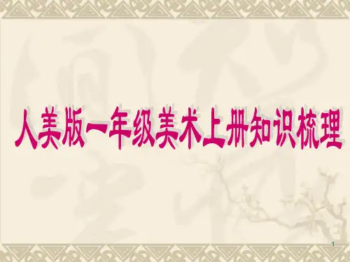 人美版一年级美术上册知识树