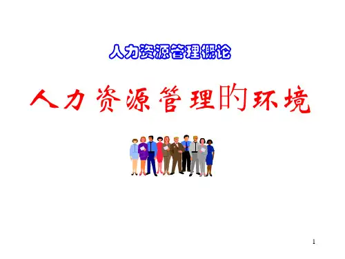 人力资源管理环境