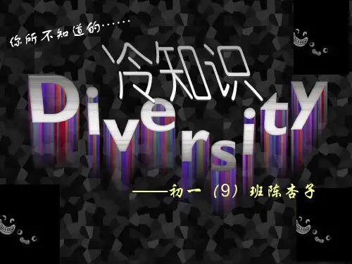 冷知识PPT