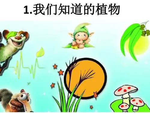 【教科版】2018年秋小学《科学》一年级上册：全套精品ppt教学课件