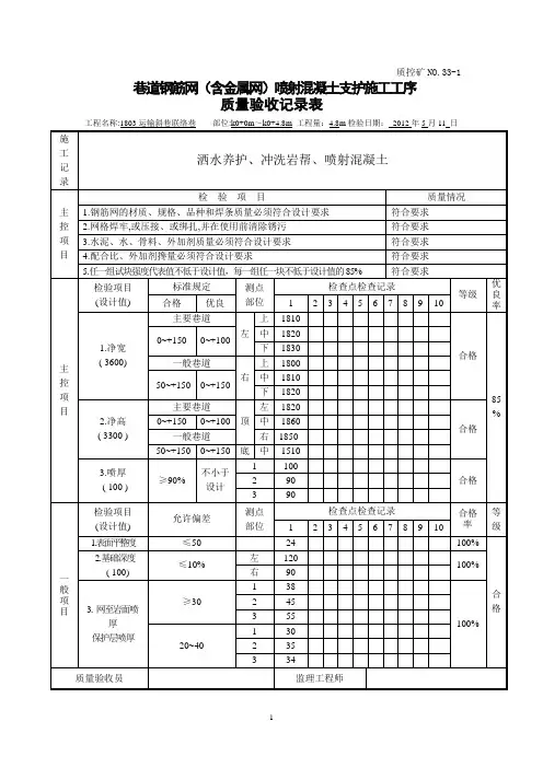 4.喷射砼工序