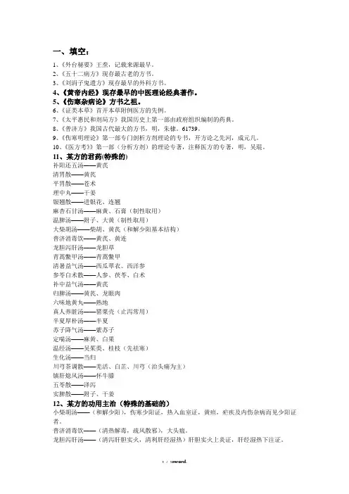 方剂大全精选.