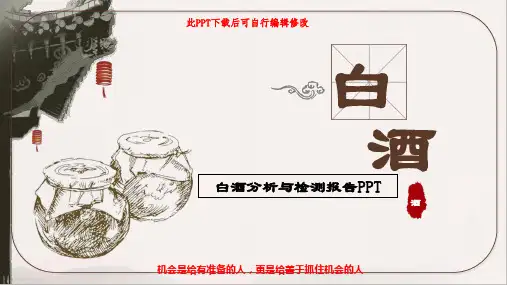 白酒分析与检测报告PPT