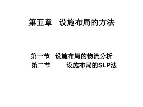 第五章   设施布局的方法