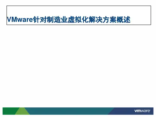 针对制造业IT虚拟化解决方案课件