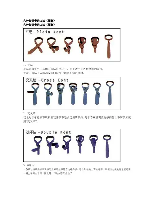 打领带9种图解