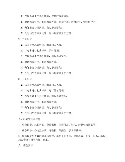 骨科紧急预案