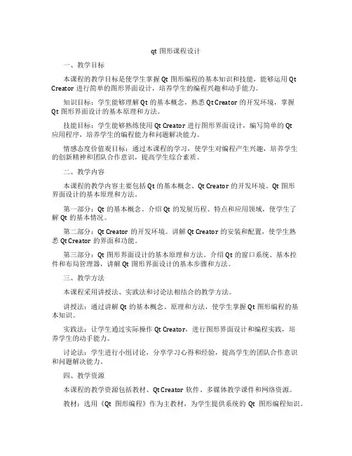 qt图形课程设计