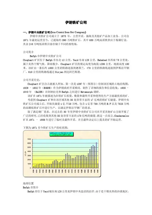 伊朗铁矿公司详细简介