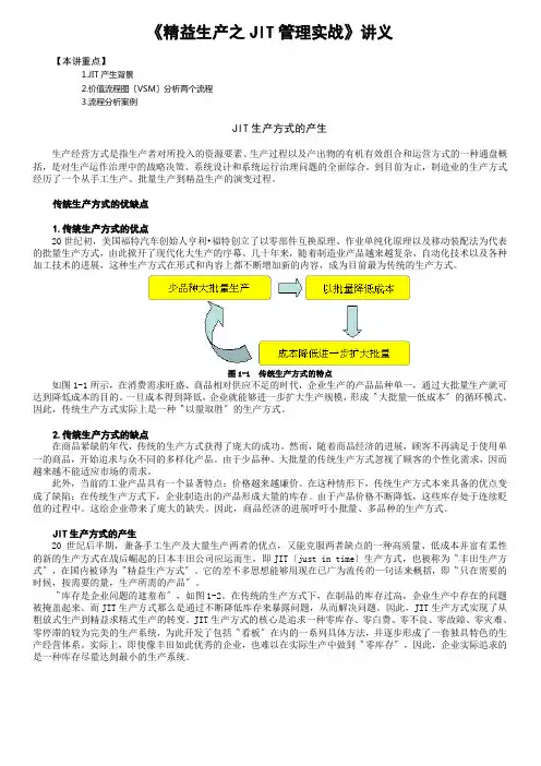 《精益生产之JIT管理实战》讲义