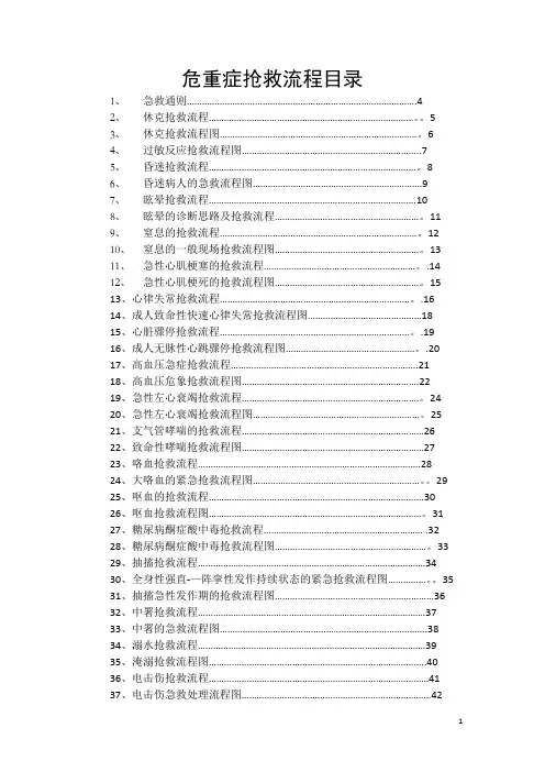 临床各科急救流程图89420