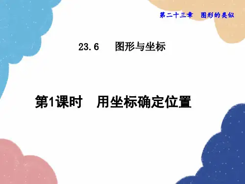华师大版数学九年级上册用坐标确定位置课件