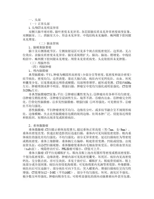 CT报告模板