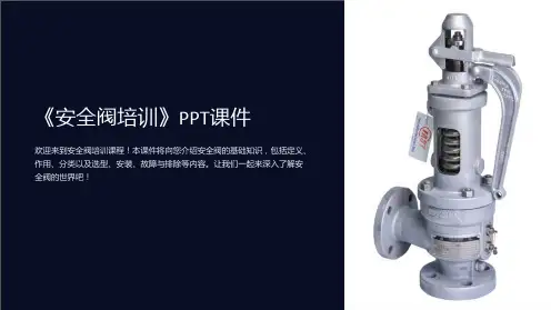 《安全阀培训》课件